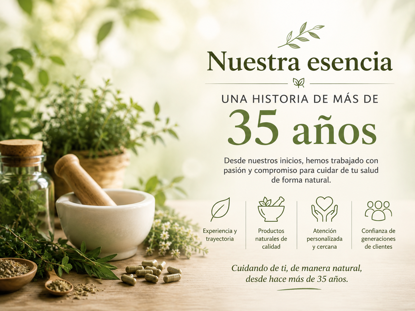 nuestra esencia durante 35 años